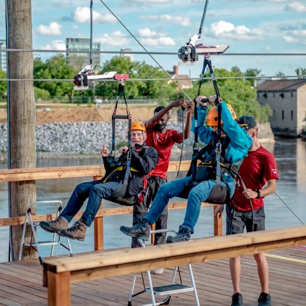 New Catcher In Action zipline